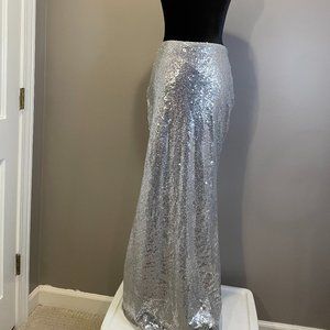 Honey qiao Womens Maxi sequin Skirt sz (10-12) Meas 15" across (Approx 30")